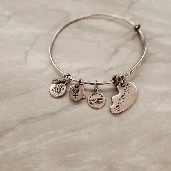 💕 Alex and Ani BFF Best Friends Silver Expandable Charm Bracelet 💕 - Picture 2 of 4